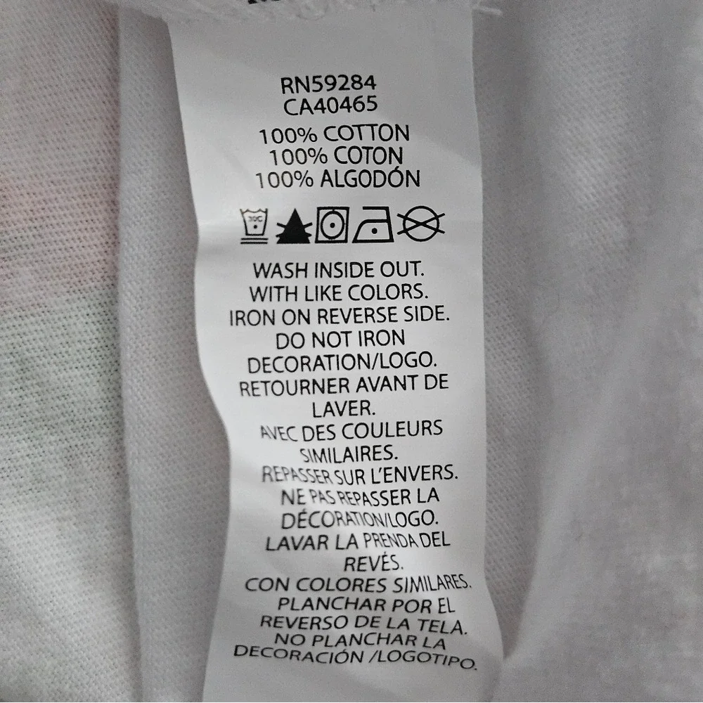 The Childrens Place Girls White Soccer Graphic‎ T-Shirt Size M 7/8